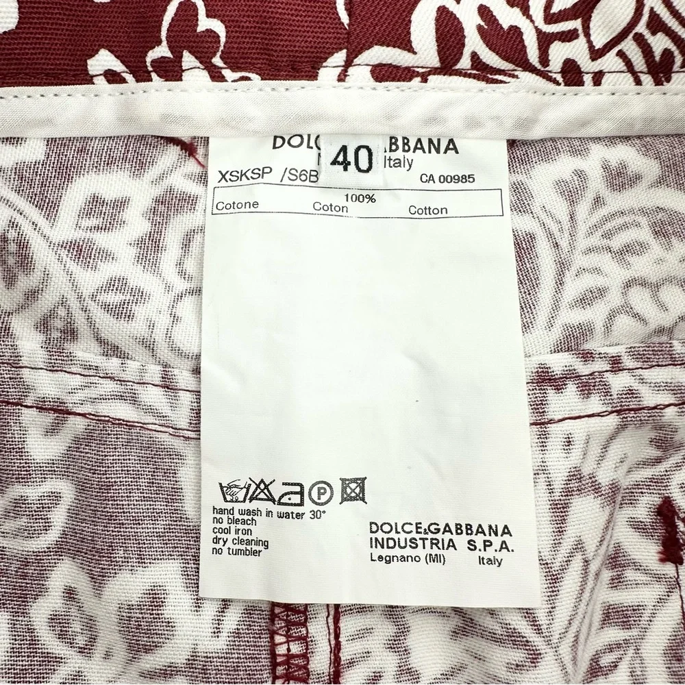 Dolce Gabbana Floral Mini Skirt